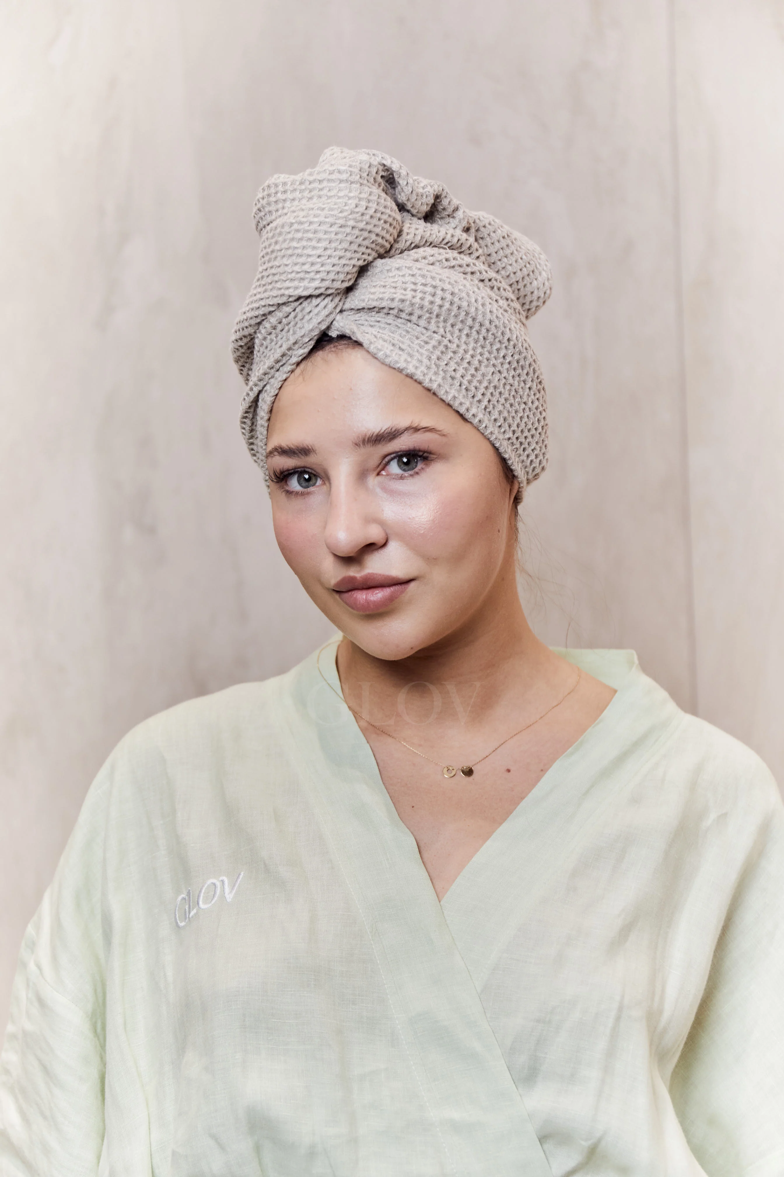 Lniany turban do włosów GLOV® - Image 4