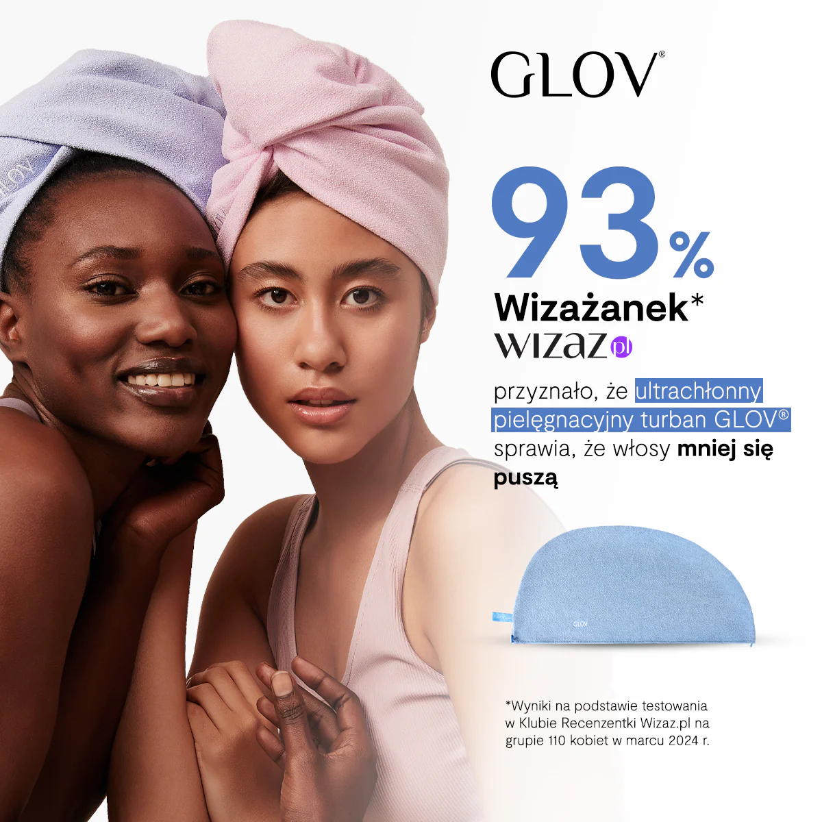 Ultrachłonny, pielęgnacyjny turban do włosów GLOV® - Image 4