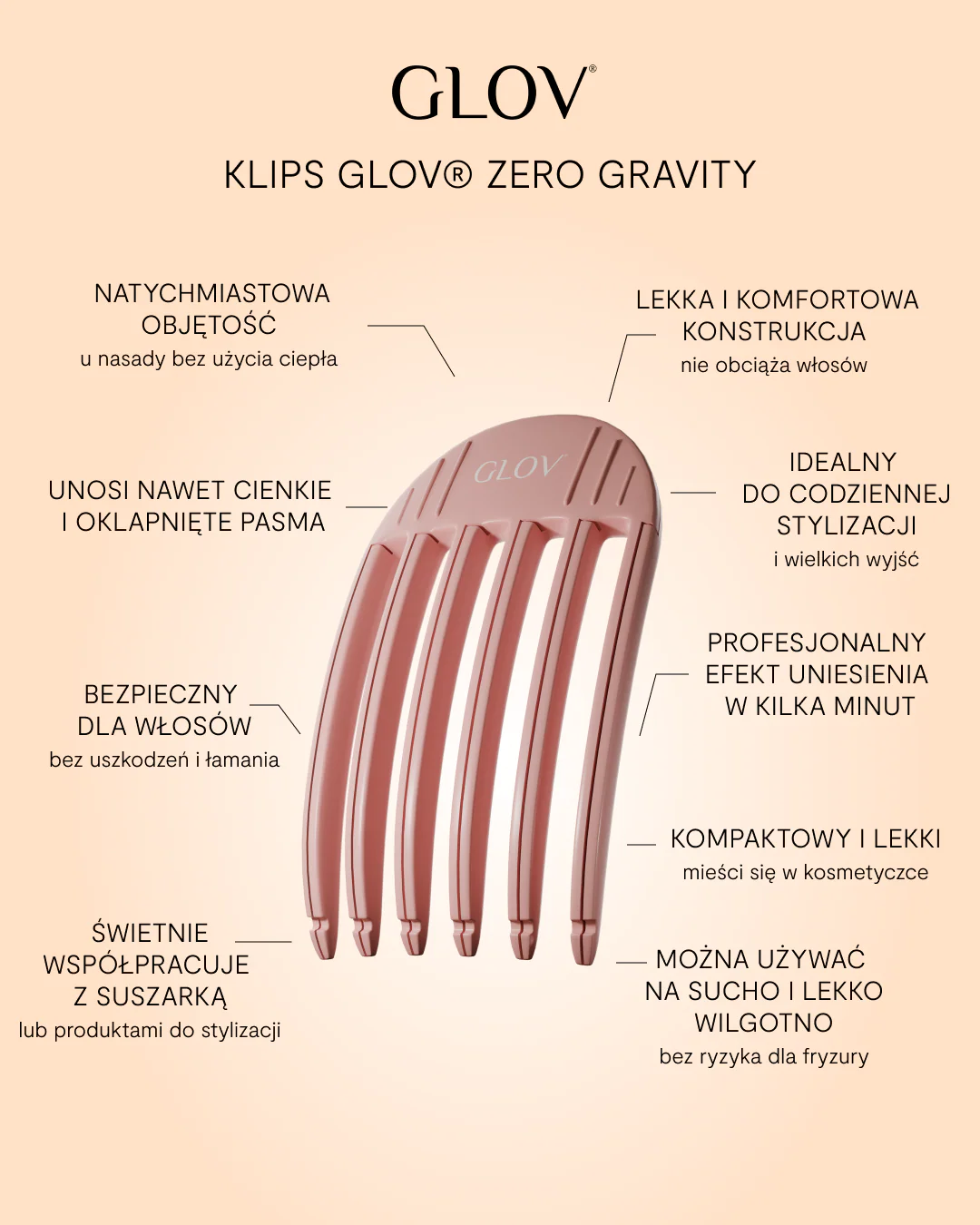 Klips Unoszący Włosy u Nasady ZERO GRAVITY - Image 5