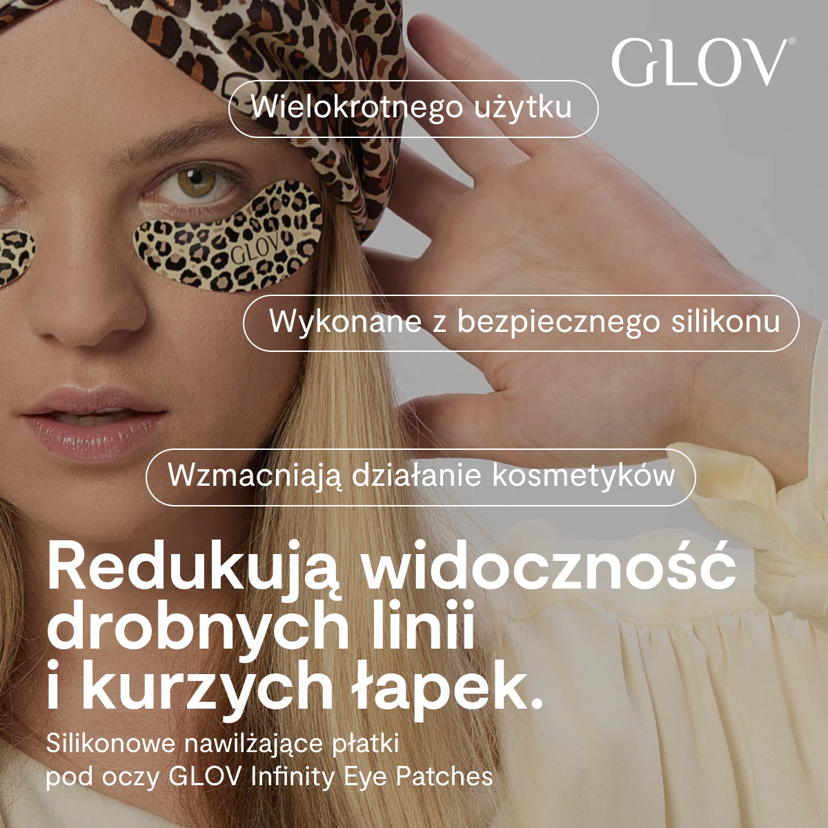 Silikonowe nawilżające płatki pod oczy GLOV Infinity Eye Patches - Image 3