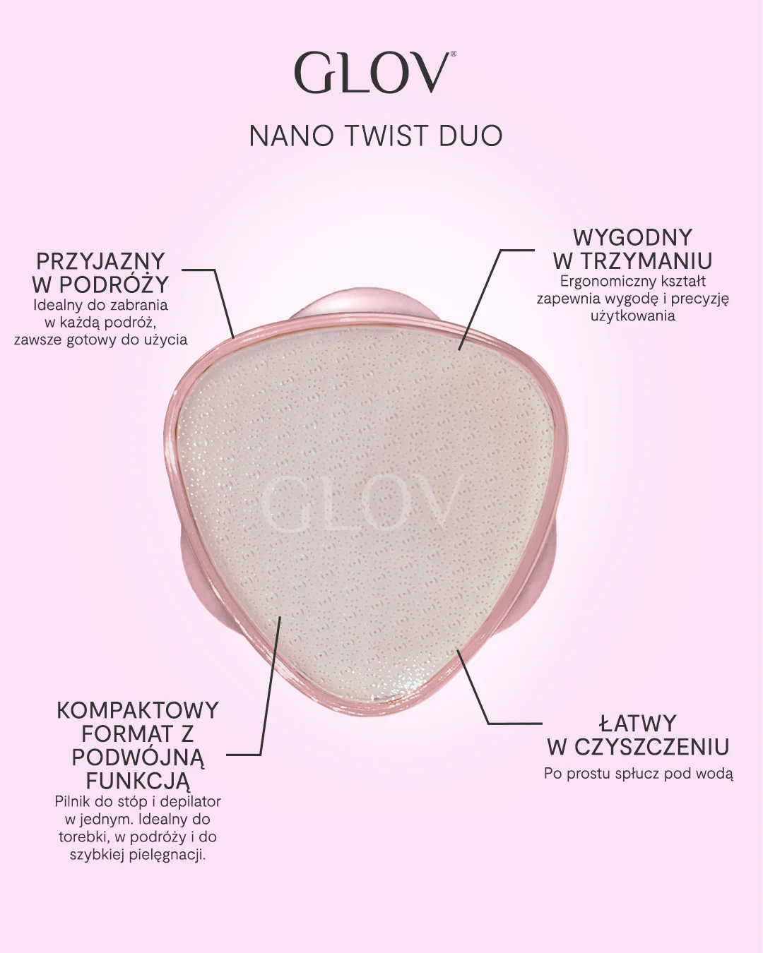 Pumeks i depilator z nano szkła 2w1 Nano Twist Duo - Image 5