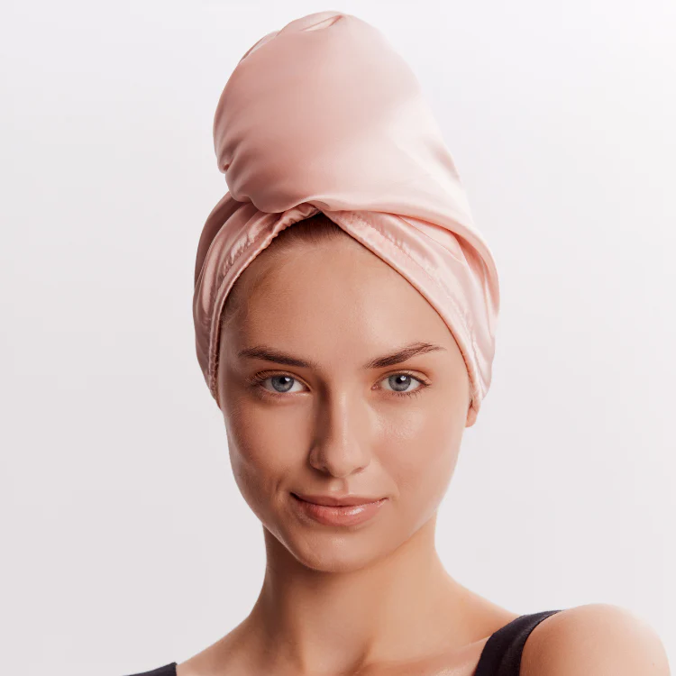 GLOV Dwustronny turban do włosów z mikrofibry i wegańskiej satyny, szybkie suszenie, anti-frizz - Image 6