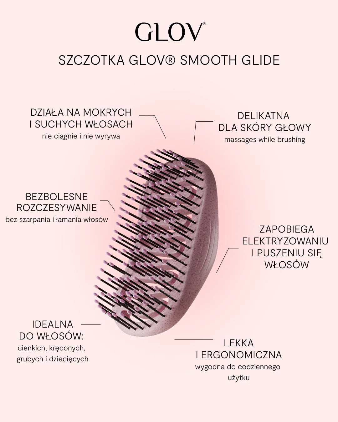 Szczotka do łatwego rozczesywania włosów Smooth Glide - Image 3