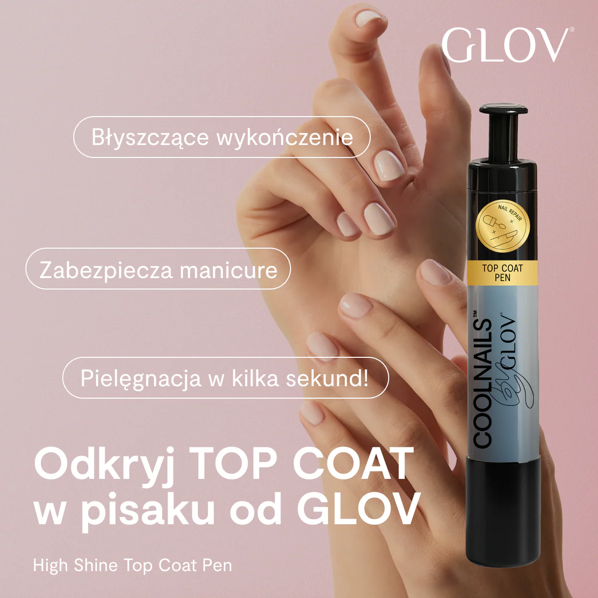 Top Coat w mazaku COOLNAILS GLOV click pen - Image 4