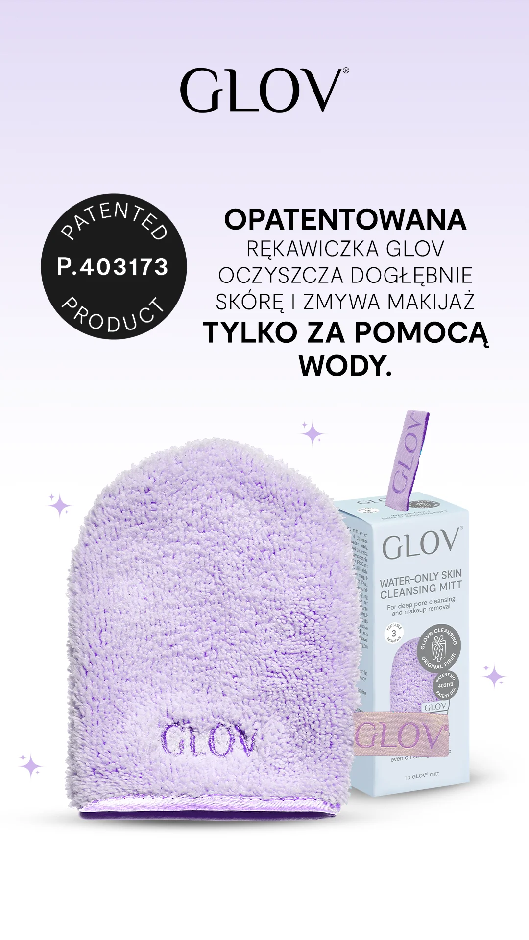 WIELOPAK 3 sztuki Rękawiczka do demakijażu i oczyszczania twarzy GLOV - Image 9